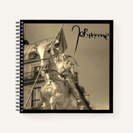 Jeanne d'Arc – Johanna von Orléans – Saint Joan Notizblock (Vorderseite)