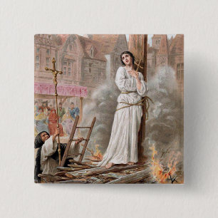 Jeanne d'Arc Knopf Button