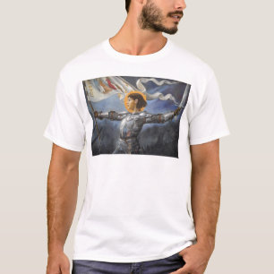 Jeanne d'Arc mit Fahne T-Shirt