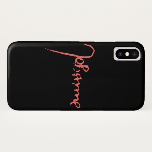 Jeanne d'Arc Saint Joan Heilige Johanna Signature Case-Mate iPhone Hülle (Rückseite (Horizontal))