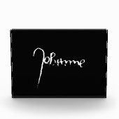 Jeanne d'Arc Saint Joan Heilige Johanna Signature Fotoblock (Vorderseite)