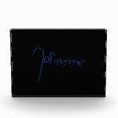 Jeanne d'Arc Saint Joan Heilige Johanna Signature Fotoblock (Vorderseite)