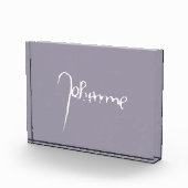 Jeanne d'Arc Saint Joan Heilige Johanna Signature Fotoblock (Rechts)