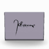 Jeanne d'Arc Saint Joan Heilige Johanna Signature Fotoblock (Vorderseite)