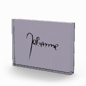 Jeanne d'Arc Saint Joan Heilige Johanna Signature Fotoblock (Rechts)