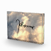 Jeanne d'Arc Saint Joan Heilige Johanna Signature Fotoblock (Rechts)