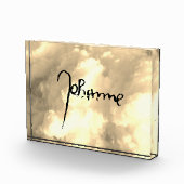 Jeanne d'Arc Saint Joan Heilige Johanna Signature Fotoblock (Rechts)