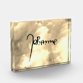 Jeanne d'Arc Saint Joan Heilige Johanna Signature Fotoblock