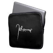 Jeanne d'Arc Saint Joan Heilige Johanna Signature Laptopschutzhülle (Vorderseite Links)