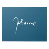 Jeanne d'Arc Saint Joan Heilige Johanna Signature Notizblock (Vorderseite)