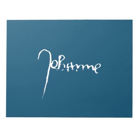 Jeanne d'Arc Saint Joan Heilige Johanna Signature Notizblock (Vorderseite)