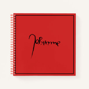 Jeanne d'Arc Saint Joan Heilige Johanna Signature Notizblock