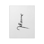 Jeanne d'Arc Saint Joan Heilige Johanna Signature Notizblock (Rotiert)