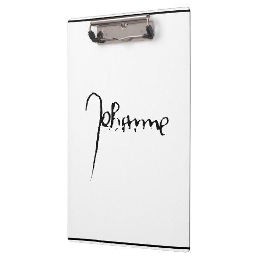 Jeanne d'Arc Saint Joan in heaven faith Signature Klemmbrett (Links)