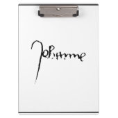 Jeanne d'Arc Saint Joan in heaven faith Signature Klemmbrett (Vorderseite)