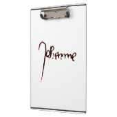 Jeanne d'Arc Saint Joan in heaven faith Signature Klemmbrett (Links)