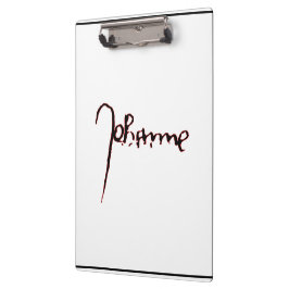 Jeanne d'Arc Saint Joan in heaven faith Signature Klemmbrett