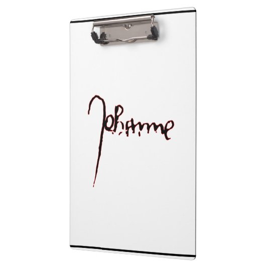 Jeanne d'Arc Saint Joan in heaven faith Signature Klemmbrett (Links)