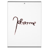 Jeanne d'Arc Saint Joan in heaven faith Signature Klemmbrett (Rückseite)