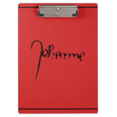 Jeanne d'Arc Saint Joan in heaven faith Signature Klemmbrett (Vorderseite)