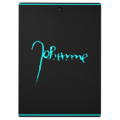 Jeanne d'Arc Saint Joan in heaven faith Signature Klemmbrett (Rückseite)