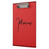 Jeanne d'Arc Saint Joan in heaven faith Signature Klemmbrett (Links)