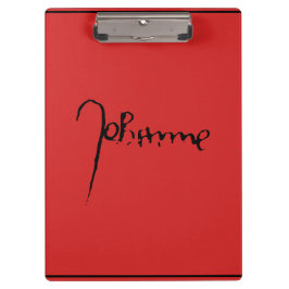 Jeanne d'Arc Saint Joan in heaven faith Signature Klemmbrett