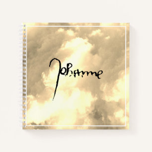 Jeanne d'Arc Saint Joan in heaven faith Signature Notizblock