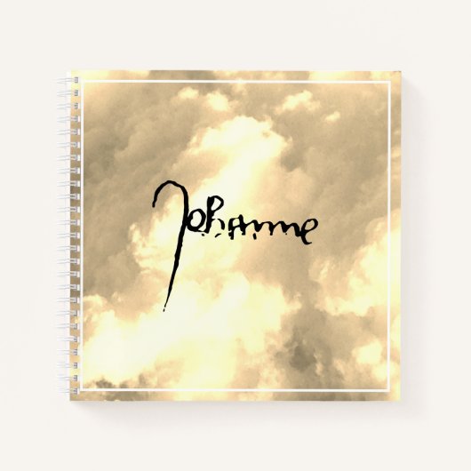 Jeanne d'Arc Saint Joan in heaven faith Signature Notizblock (Vorderseite)