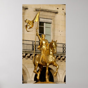 Jeanne d'Arc Saint Joan - Paris - Emmanuel Frémiet Poster