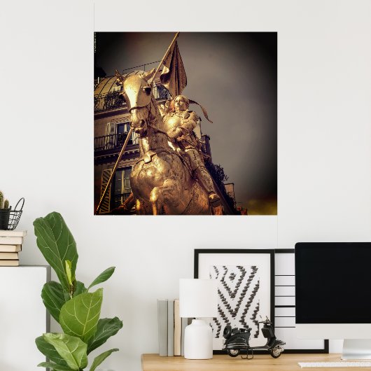 Jeanne d'Arc Saint Joan - Paris - Emmanuel Frémiet Poster (Heimbüro)