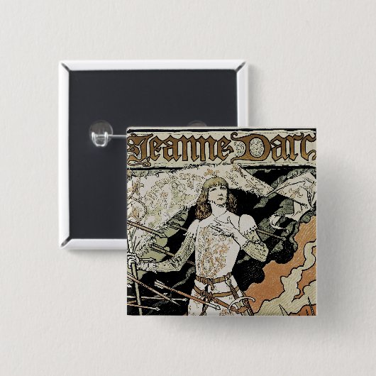 Jeanne d'Arc ~ Sarah Bernhardt Button (Vorne & Hinten)