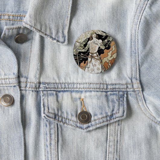 Jeanne d'Arc ~ Sarah Bernhardt Button (Beispiel)
