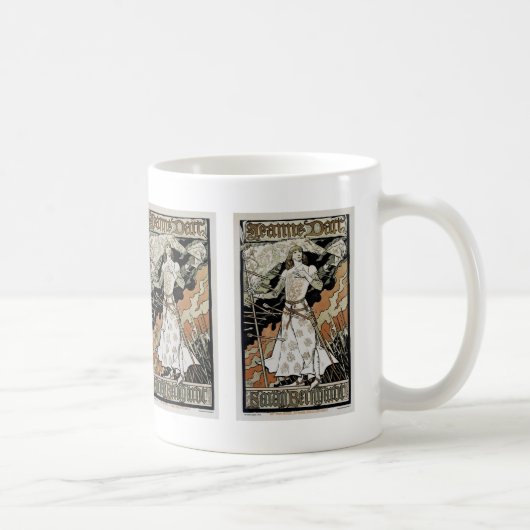 Jeanne d'Arc ~ Sarah Bernhardt Kaffeetasse (Rechts)