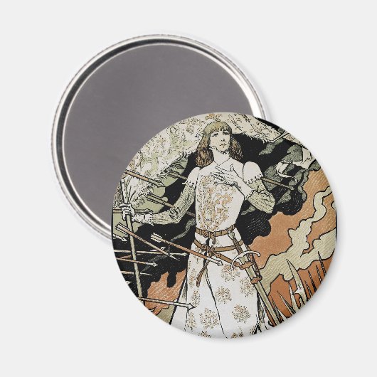 Jeanne d'Arc ~ Sarah Bernhardt Magnet (Vorderseite/Rückseite)