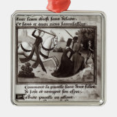 Jeanne d'Arc Silbernes Ornament (Vorne)