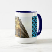 Jeanne d'Arc Statue in Tasse Paris Frankreich (VorderseiteRechts)