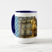 Jeanne d'Arc Statue in Tasse Paris Frankreich (Vorderseite Links)