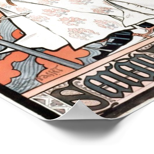 Jeanne d'Arc von Eugene Grasset 1899 Poster (Ecke)