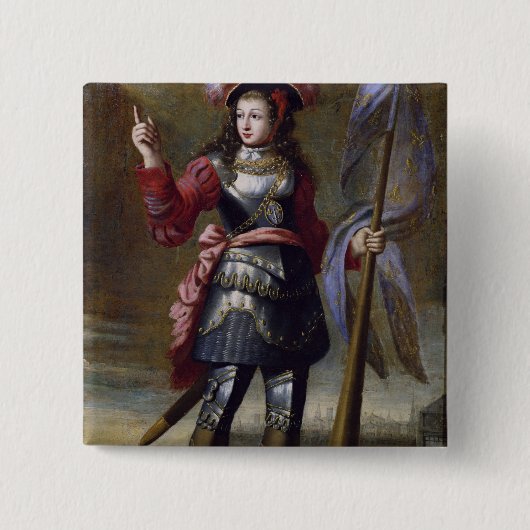 Jeanne d'Arc vor Orleans Button (Vorderseite)