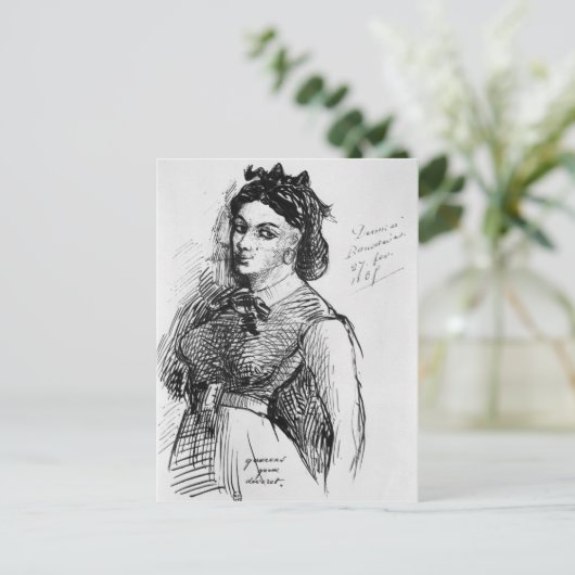 Jeanne Duval, 1865 Postkarte (Stehend Vorderseite)