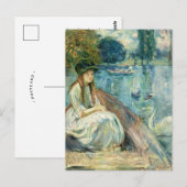 Jeanne Fourmanoir Sur le Lac | Berthe Morisot Postkarte (Vorne/Hinten)