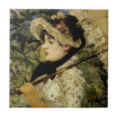 Jeanne: Frühjahr 1881 von Manet Fliese (Vorderseite)