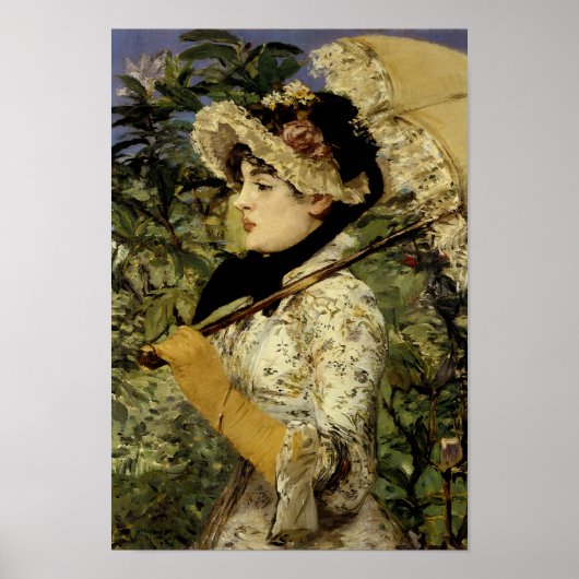 Jeanne: Frühjahr 1881 von Manet Poster (Vorne)