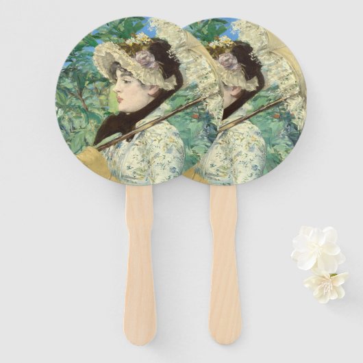 Jeanne (Frühjahr) Edouard Manet Fächer (Vorne und Hinten)