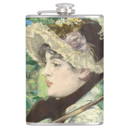 Jeanne (Frühjahr) Edouard Manet Flachmann
