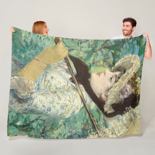 Jeanne (Frühjahr) Edouard Manet Fleecedecke (Beispiel)