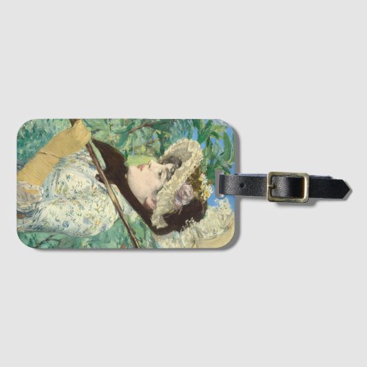Jeanne (Frühjahr) Edouard Manet Gepäckanhänger (Vorderseite (Horizontal))