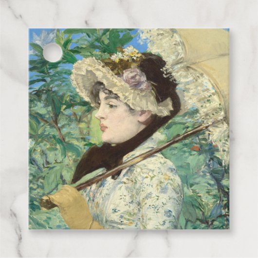 Jeanne (Frühjahr) Edouard Manet Geschenkanhänger (Vorderseite)
