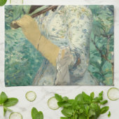 Jeanne (Frühjahr) Edouard Manet Geschirrtuch (Gefaltet)